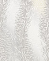 Decorline 2735-23340 Wheaton Silver Leaf Wave Wallpaper