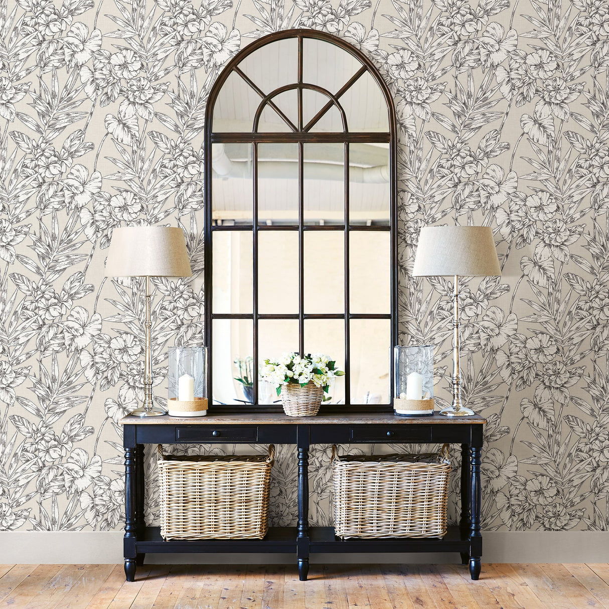 A-Street Prints 2744-24104 Fiji Beige Floral Wallpaper