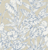 A-Street Prints 2744-24107 Fiji Navy Floral Wallpaper