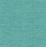 A-Street Prints 2744-24118 Exhale Teal Faux Grasscloth Wallpaper