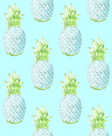 A-Street Prints 2744-24137 Copacabana Turquoise Pineapple Wallpaper