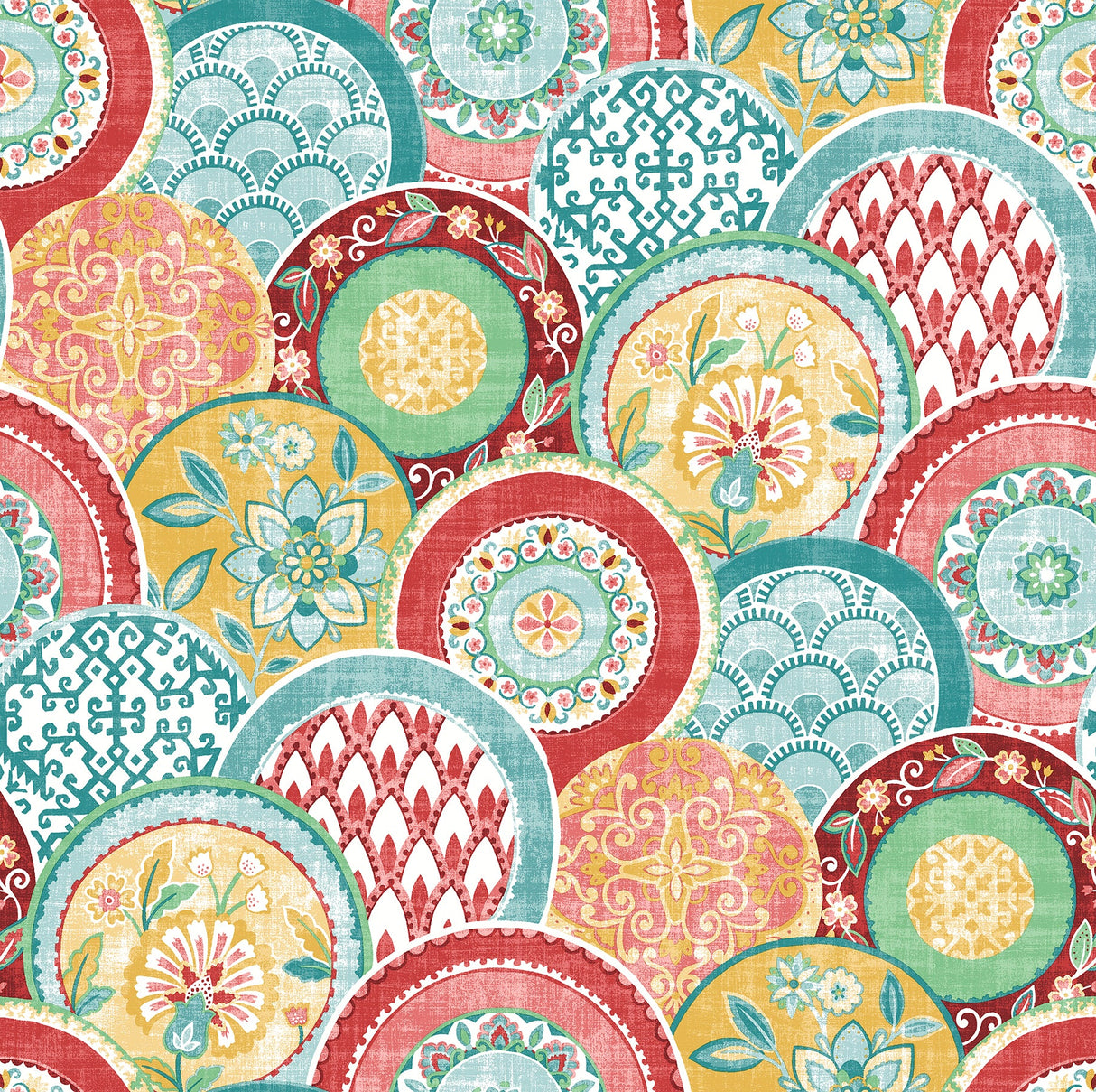 A-Street Prints 2744-24147 Laguna Coral Plate Wallpaper