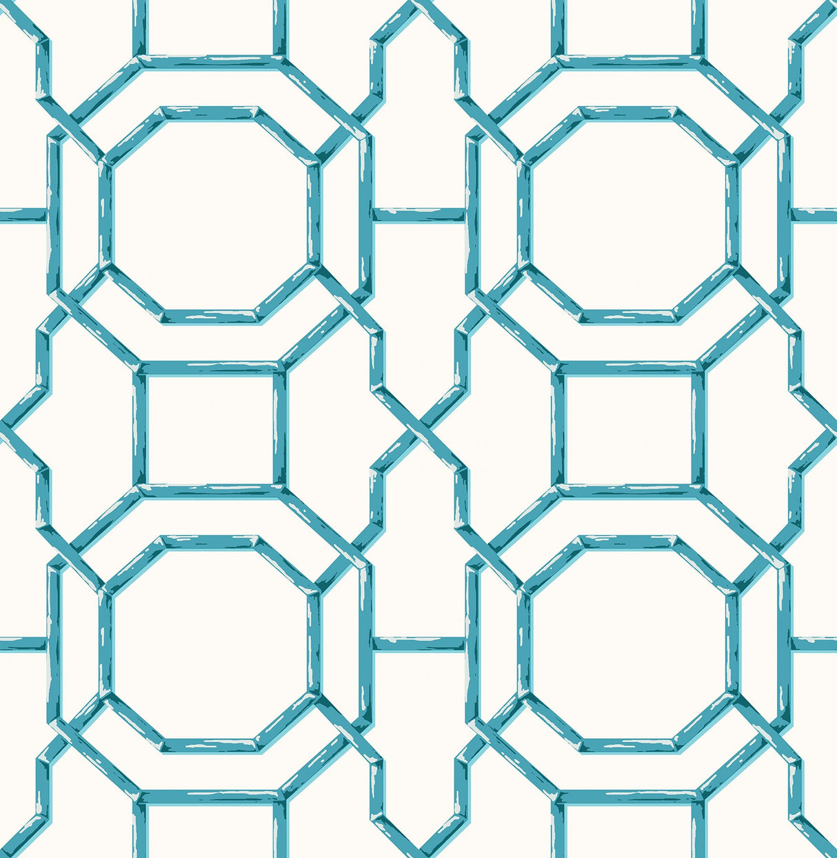 A-Street Prints 2744-24150 Summer Teal Trellis Wallpaper