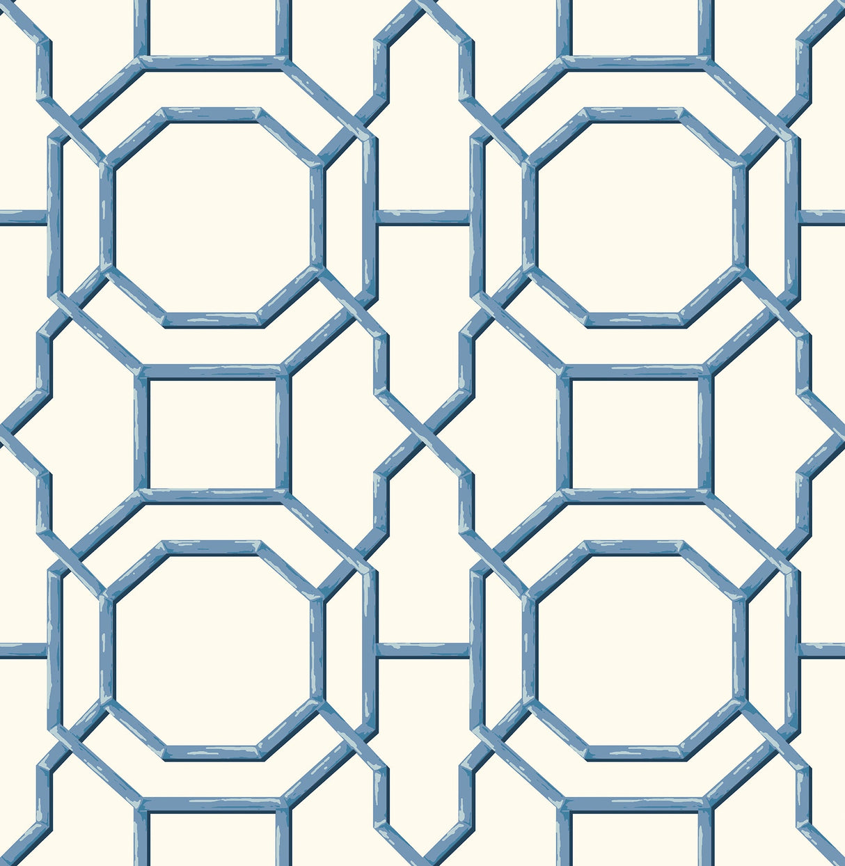 A-Street Prints 2744-24151 Summer Blue Trellis Wallpaper