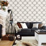 A-Street Prints 2744-24160 Zanzibar Grey Shibori Wallpaper