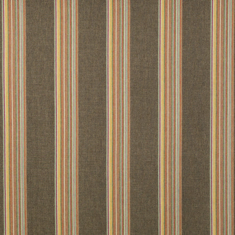 Schumacher 275P31 ZARAPE STRIPE in COCOA Fabric - RAOUL TEXT