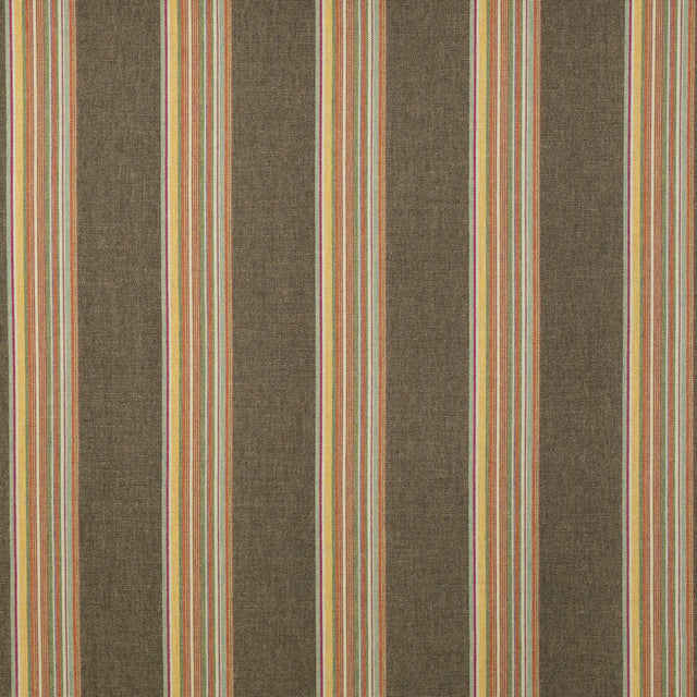 Schumacher 275P31 ZARAPE STRIPE in COCOA Fabric - RAOUL TEXT