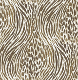 A-Street Prints 2763-24203 Splendid Brown Animal Print Wallpaper