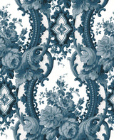 A-Street Prints 2763-24216 Dreamer Blue Damask Wallpaper