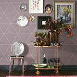 A-Street Prints 2763-24227 Twilight Purple Geometric Wallpaper