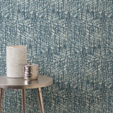 A-Street Prints 2763-24232 Shimmer Blue Abstract Texture Wallpaper