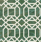 A-Street Prints 2763-24244 Daphne Green Trellis Wallpaper