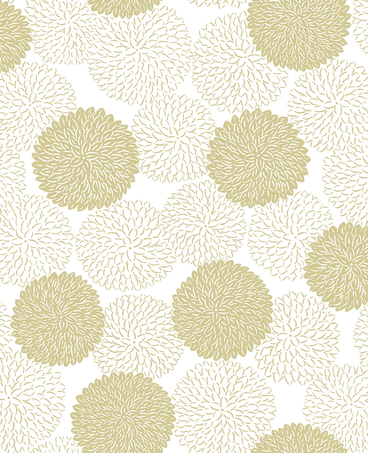 A-Street Prints 2764-24302 Blithe Gold Floral Wallpaper