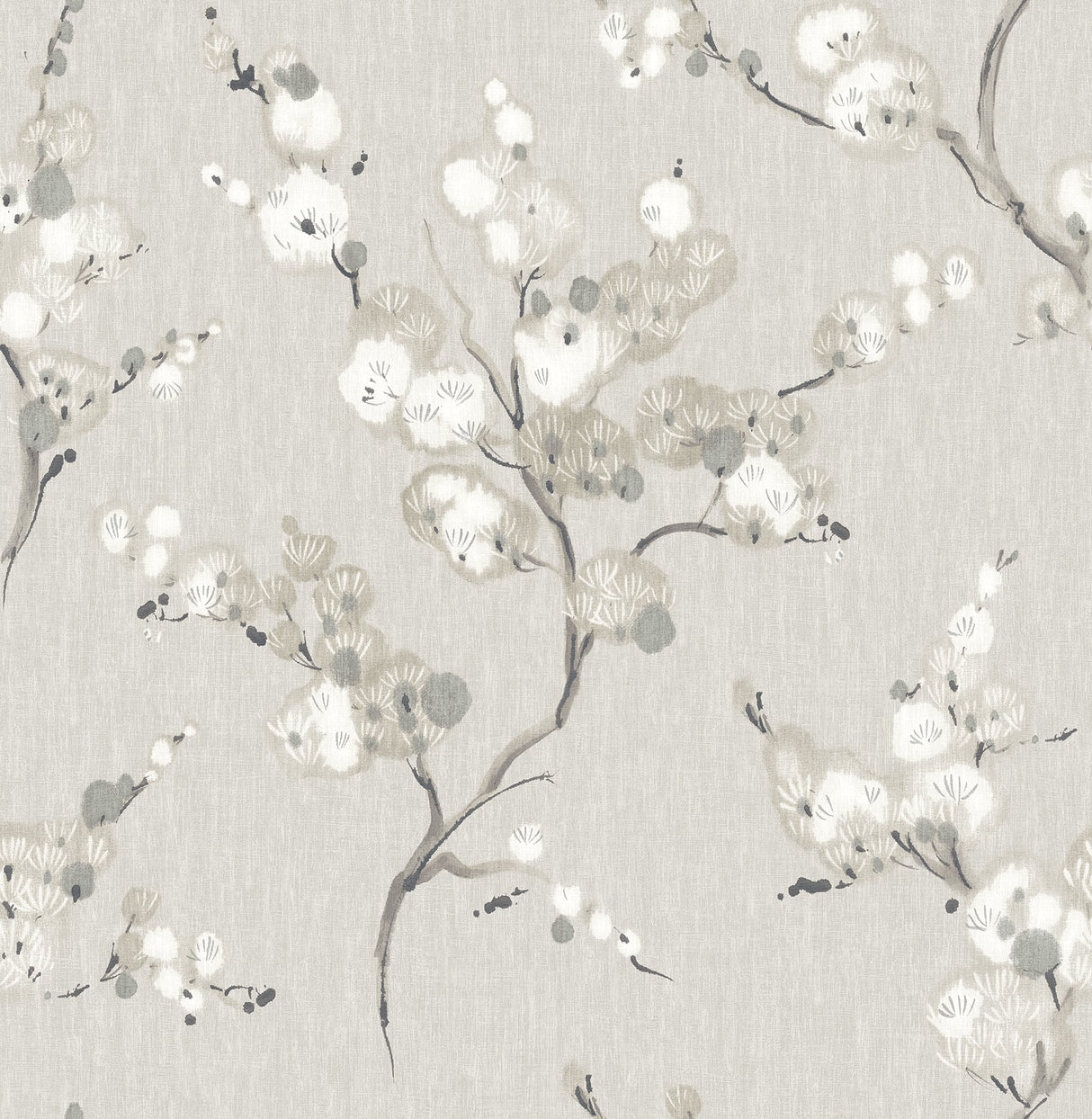 A-Street Prints 2764-24306 Bliss Taupe Blossom Wallpaper