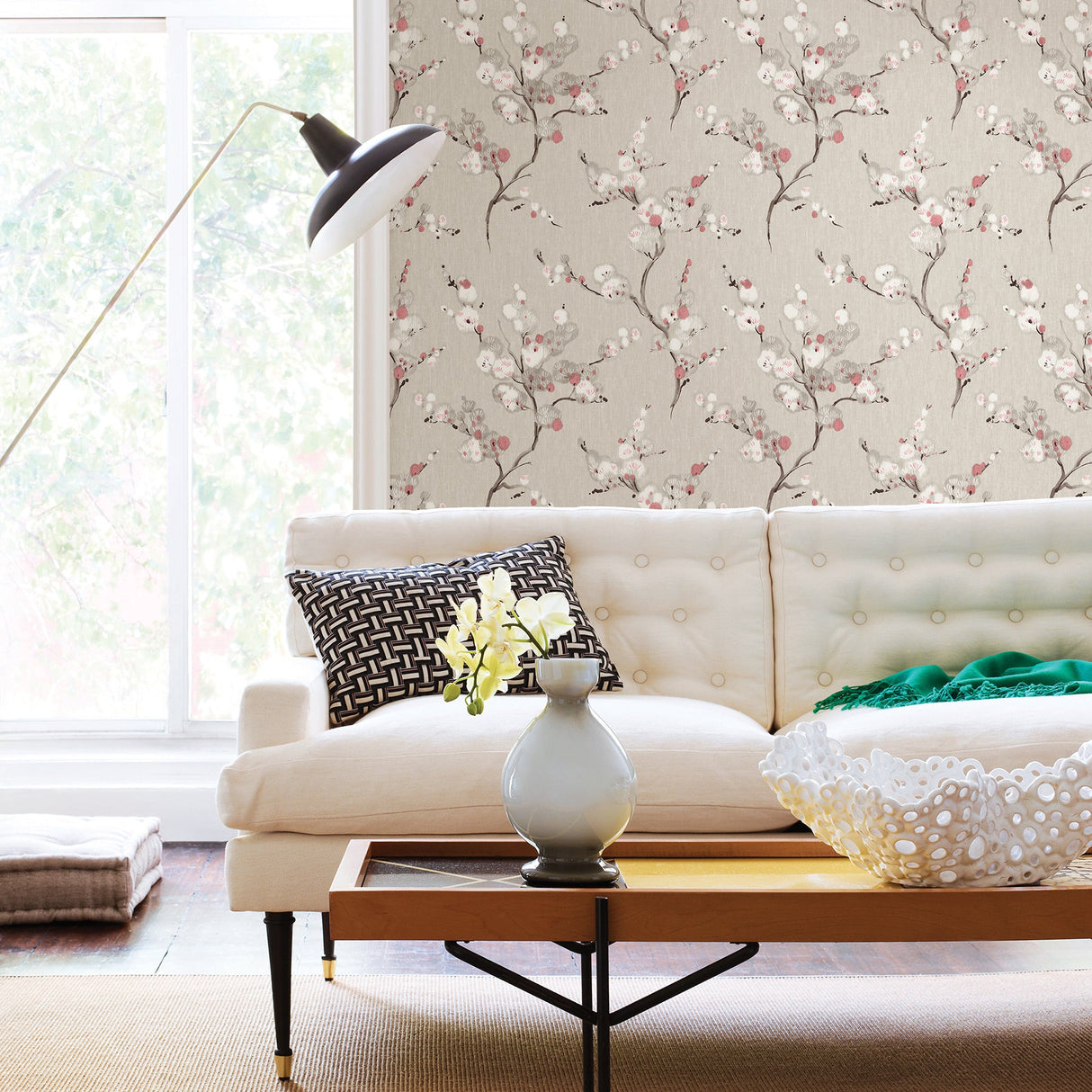 A-Street Prints 2764-24307 Bliss Coral Blossom Wallpaper