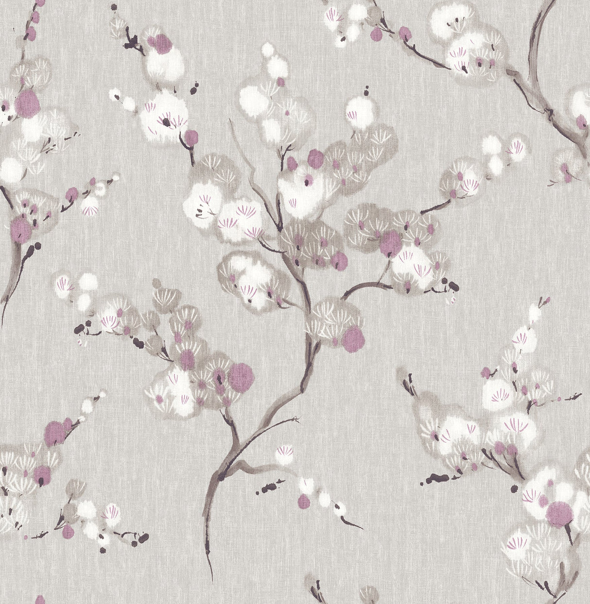 A-Street Prints 2764-24309 Bliss Purple Blossom Wallpaper