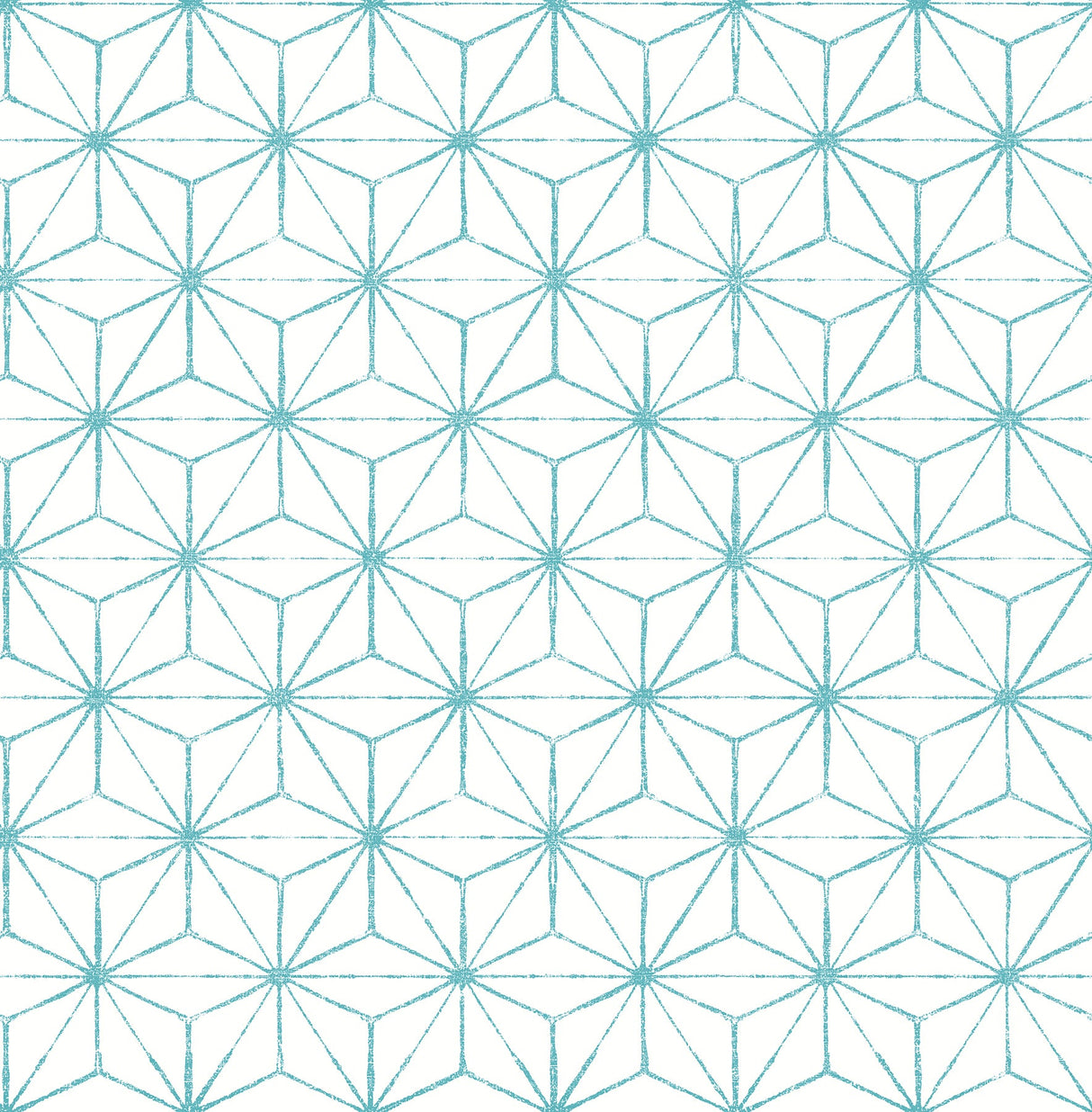 A-Street Prints 2764-24311 Orion Turquoise Geometric Wallpaper