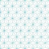 A-Street Prints 2764-24311 Orion Turquoise Geometric Wallpaper