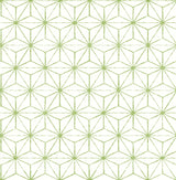 A-Street Prints 2764-24312 Orion Green Geometric Wallpaper