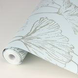 A-Street Prints 2764-24314 Reverie Seafoam Ginkgo Wallpaper