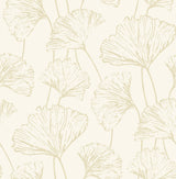 A-Street Prints 2764-24316 Reverie Gold Ginkgo Wallpaper