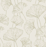 A-Street Prints 2764-24317 Reverie Grey Ginkgo Wallpaper