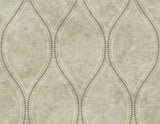 Kenneth James 2765-BW40208 Eira Light Brown Marble Ogee Wallpaper