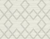 Kenneth James 2765-BW40408 Vana Light Grey Woven Diamond Wallpaper