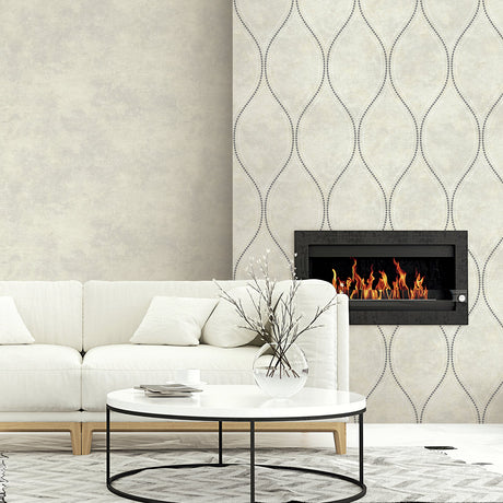 Kenneth James 2765-BW40705 Marmor Ivory Marble Texture Wallpaper