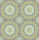 Brewster 2766-001804 Priya Light Brown Medallion Wallpaper