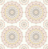 Brewster 2766-001805 Priya Blush Medallion Wallpaper