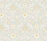 Brewster 2766-12002 Anacapa Taupe Damask Wallpaper