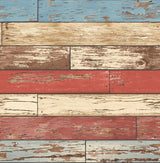 Brewster 2766-22319 Siesta Key Red Scrap Wood Wallpaper