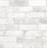 Brewster 2766-22321 Bushwick Off-White Reclaimed Bricks Wallpaper