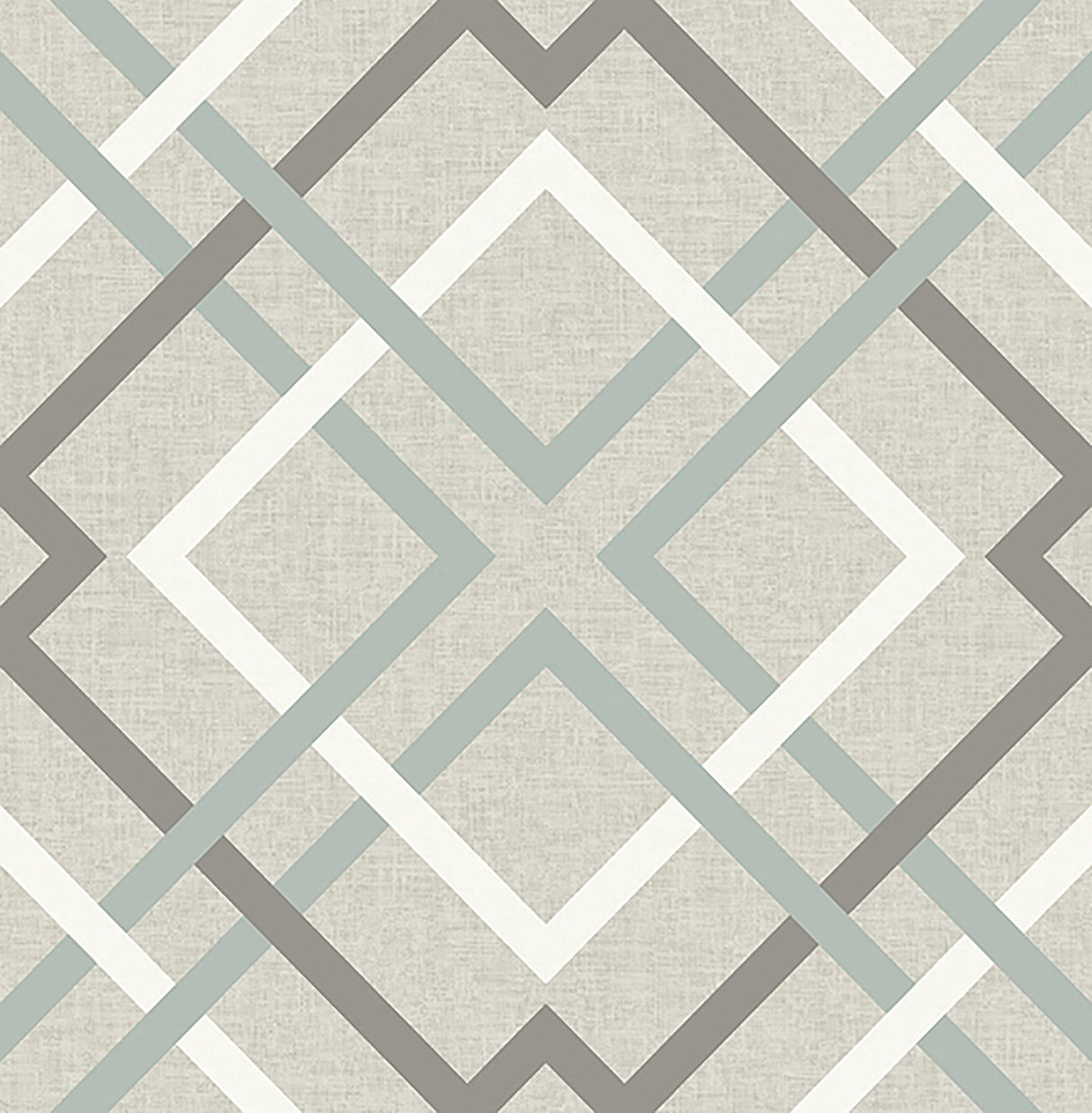 Brewster 2766-22649 Tuvalu Taupe Plaid Wallpaper