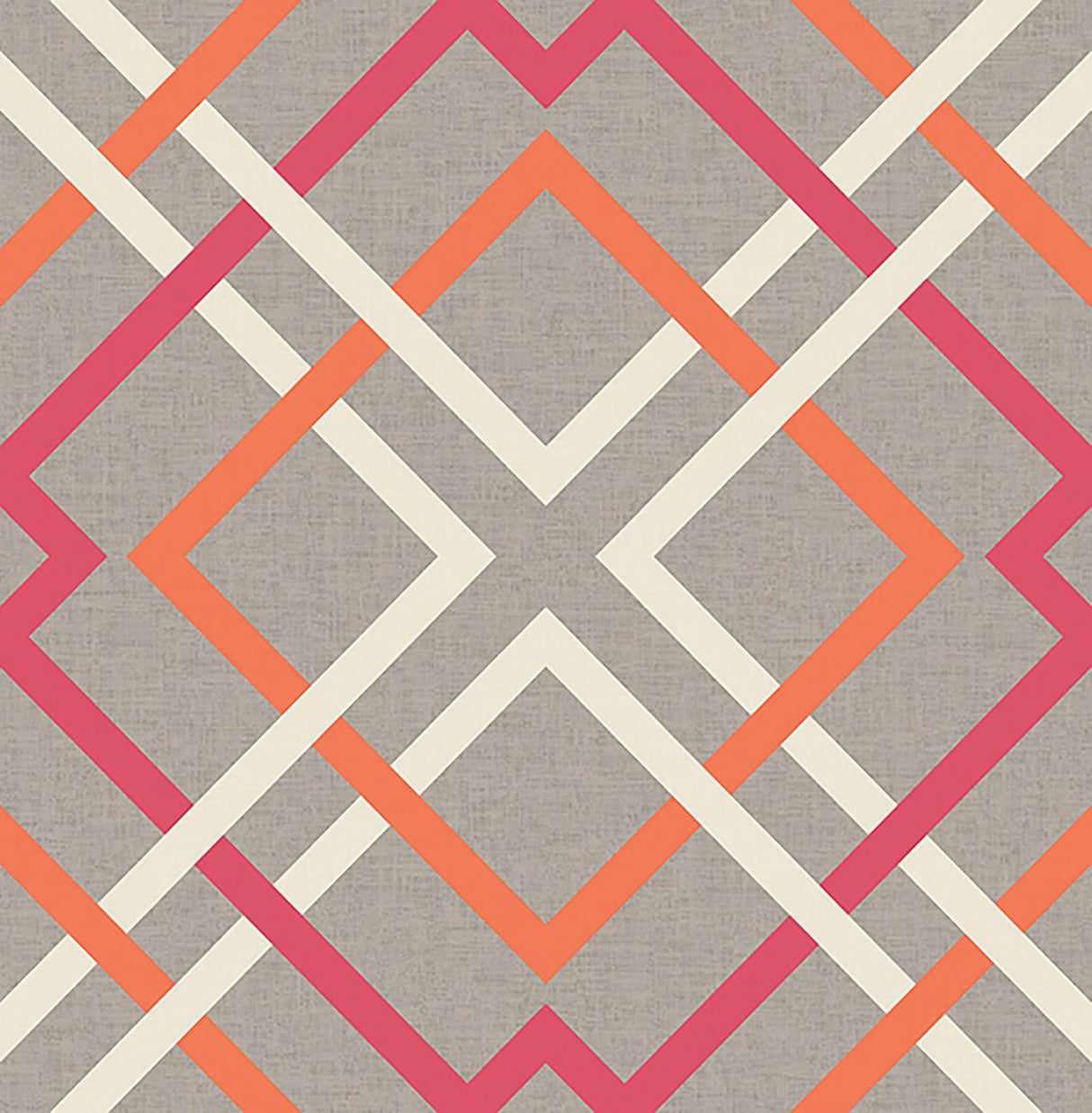 Brewster 2766-22650 Tuvalu Pink Lattice Wallpaper