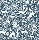 Brewster 2766-22730 Seeger Denim Meadow Wallpaper