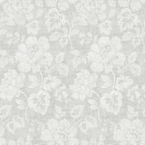 Brewster 2766-22736 Tansy Light Grey Floral Scroll Wallpaper