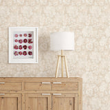 Brewster 2766-22737 Tansy Neutral Floral Scroll Wallpaper