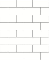 Brewster 2766-23750 Parkway Off-White Subway Tile Wallpaper