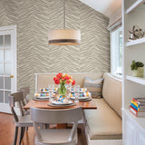 Brewster 2766-23775 Aldie Beige Chevron Weave Wallpaper