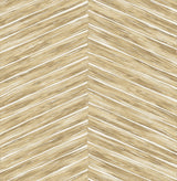 Brewster 2766-23778 Aldie Khaki Chevron Weave Wallpaper