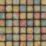 Brewster 2766-24080 Soucy Multicolor Tiles Wallpaper