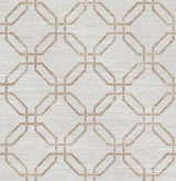 Brewster 2766-24406 Phaius Taupe Trellis Wallpaper