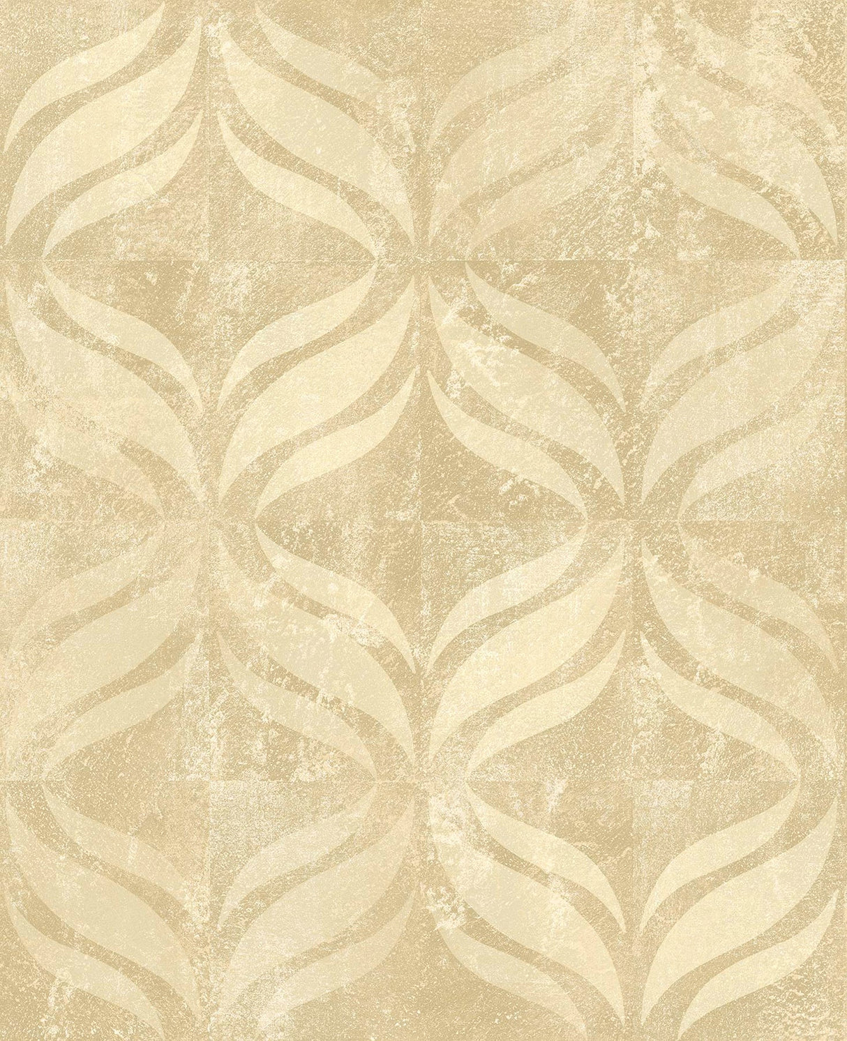 Brewster 2766-24426 Beallara Gold Ogee Wallpaper