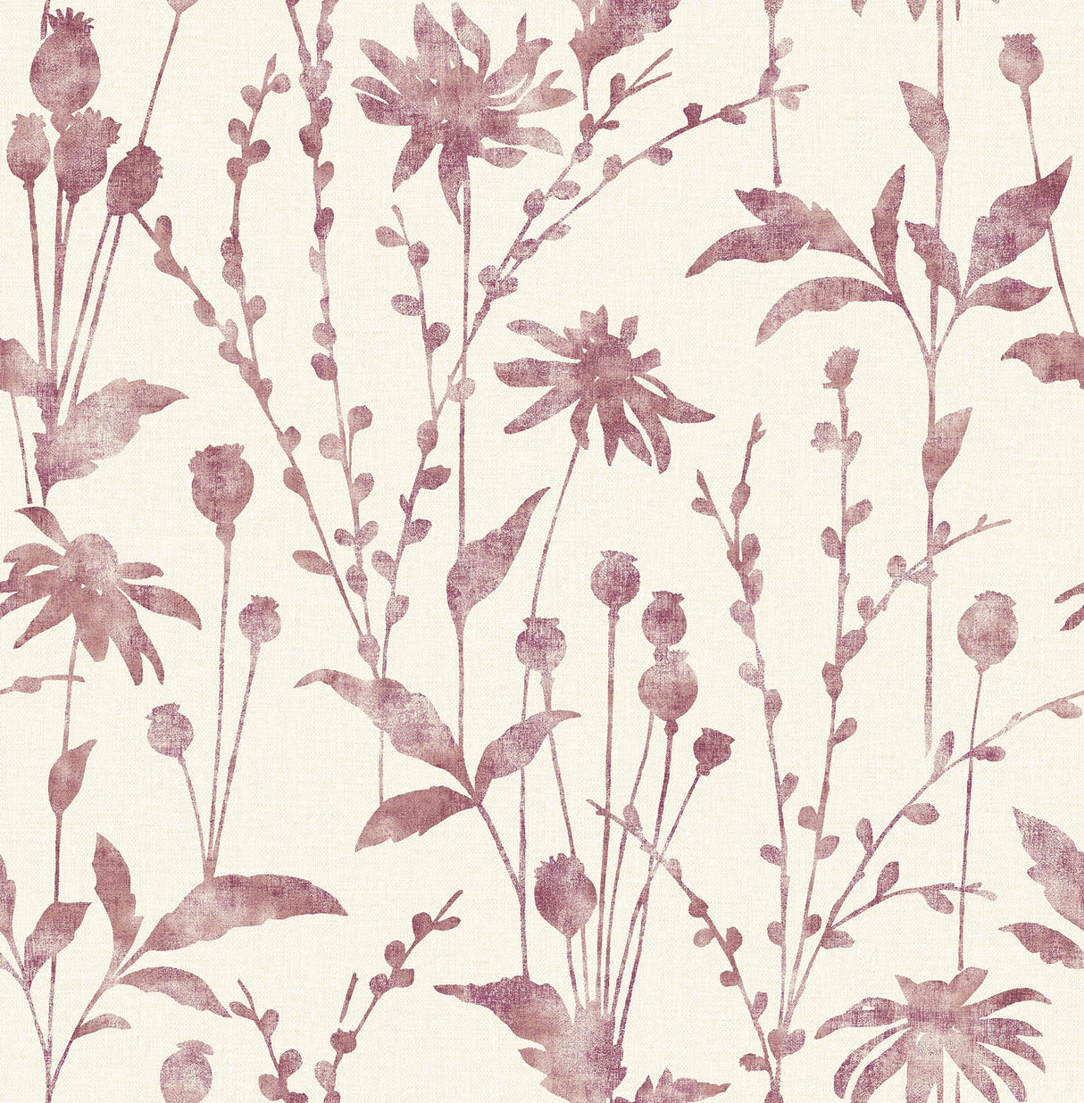 Brewster 2766-24613 Aerides Magenta Meadow Wallpaper