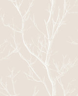 Brewster 2766-24638 Laelia Beige Silhouette Tree Wallpaper