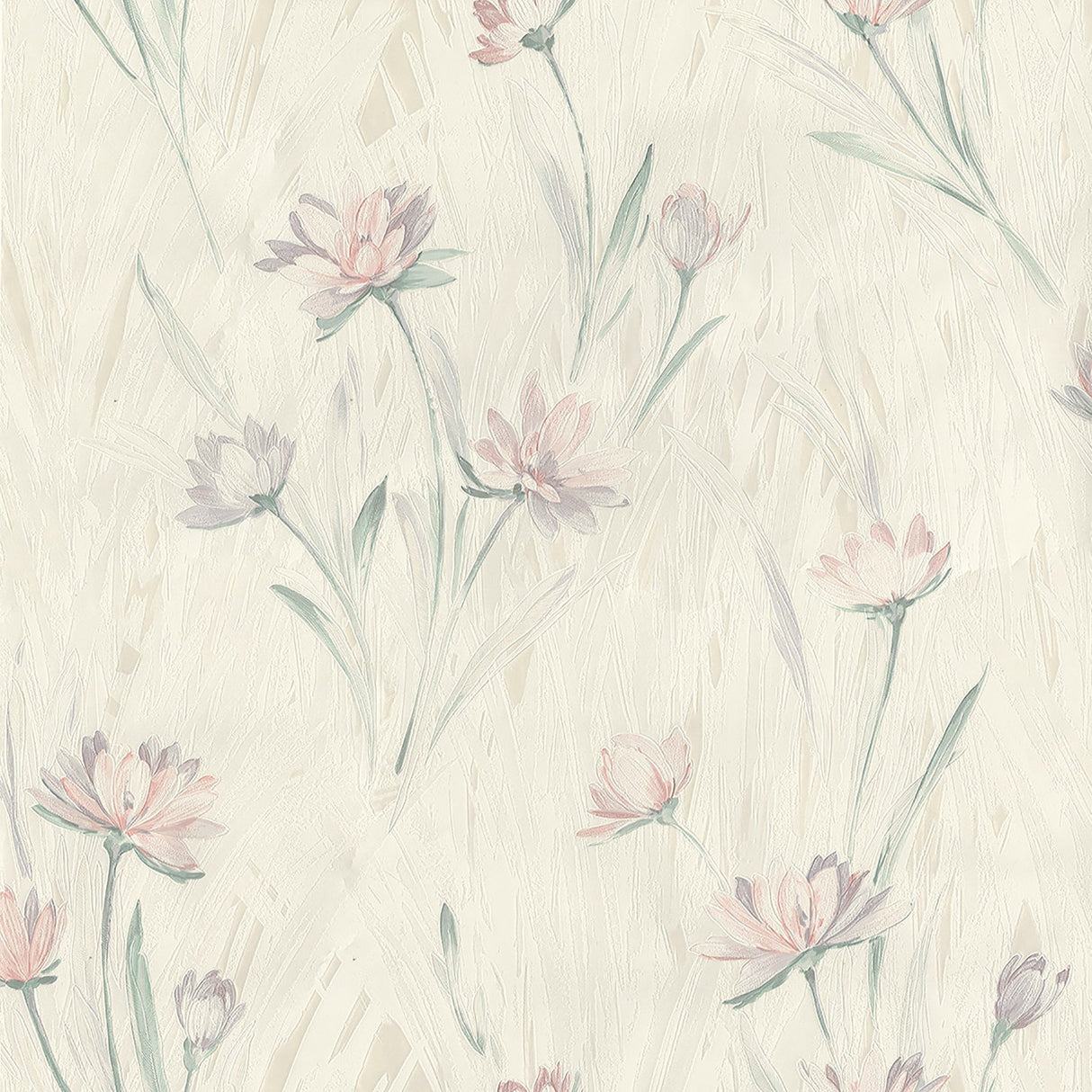 Brewster 2766-37400 Quintero Multicolor Carnation Print Wallpaper