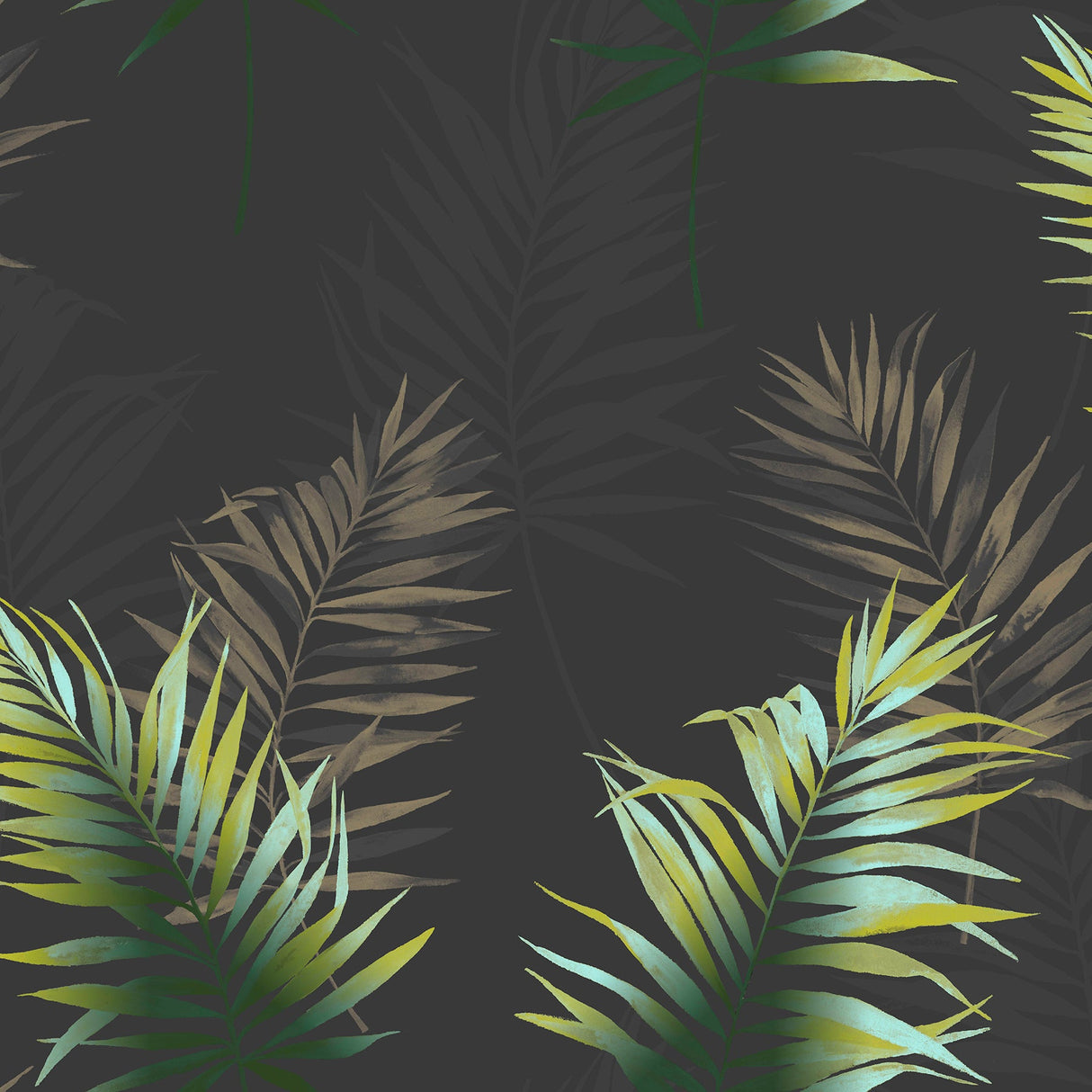 Brewster 2766-42027 Kalani Multicolor Fronds Wallpaper