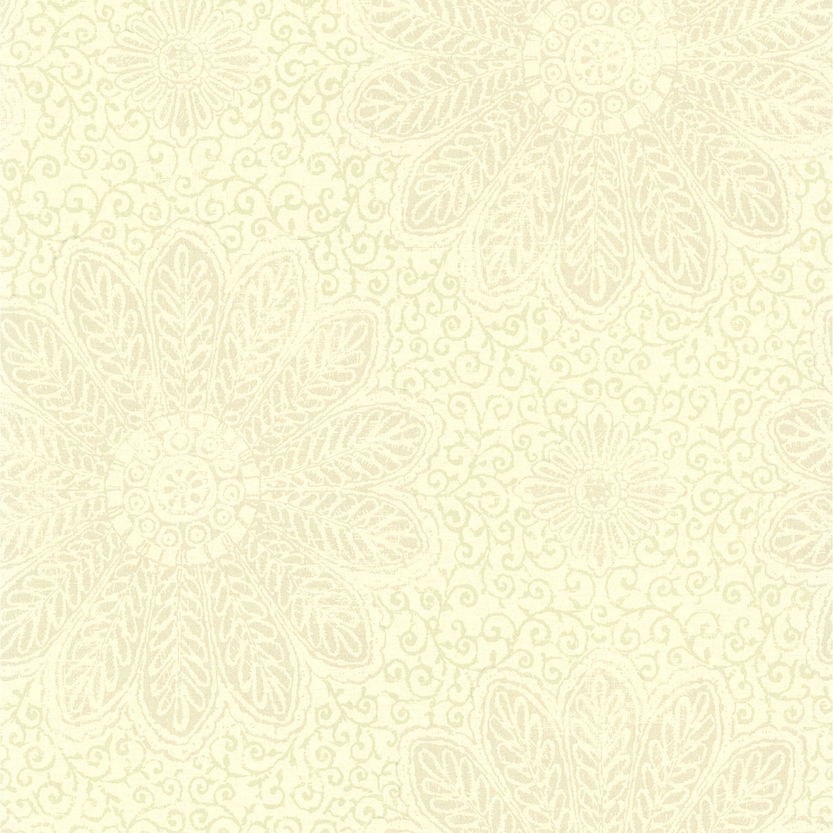 Brewster 2766-66951 Oxalis Neutral Floral Scroll Wallpaper